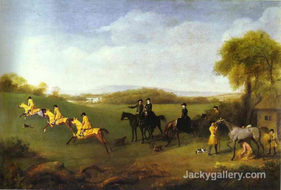 Racehorses Belonging to the Duke of Richmond Exercising at Goodwood by George Stubbs paintings reproduction